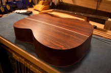 Assembled body. Cocobolo, what a beautiful wood