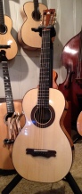 Hand built walnut Parlor Guitar by Jay Rosenblatt Luthier.